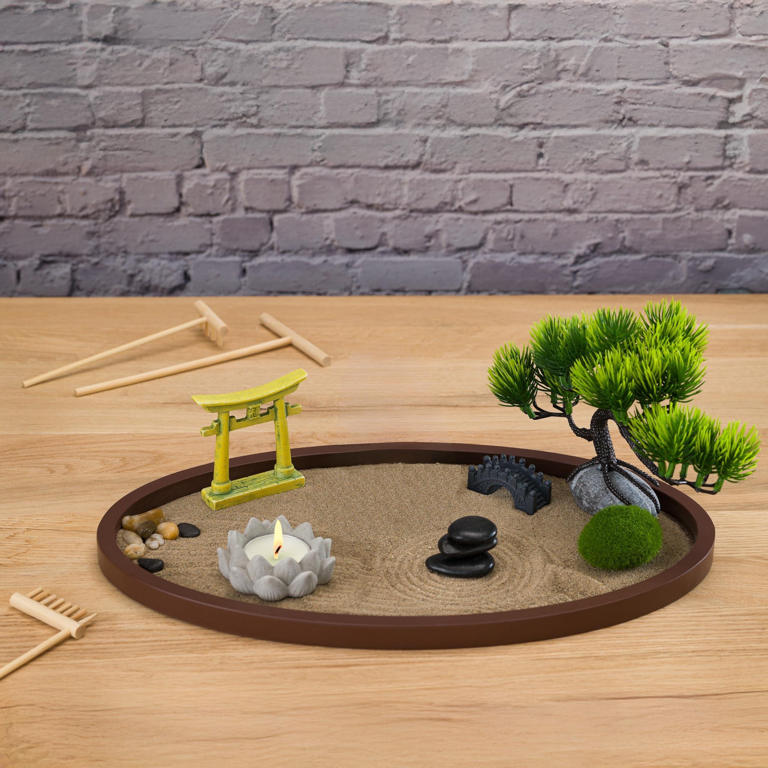 Amazon.com: Roanle Zen Garden for Desk 13x8in – Japanese Decor
